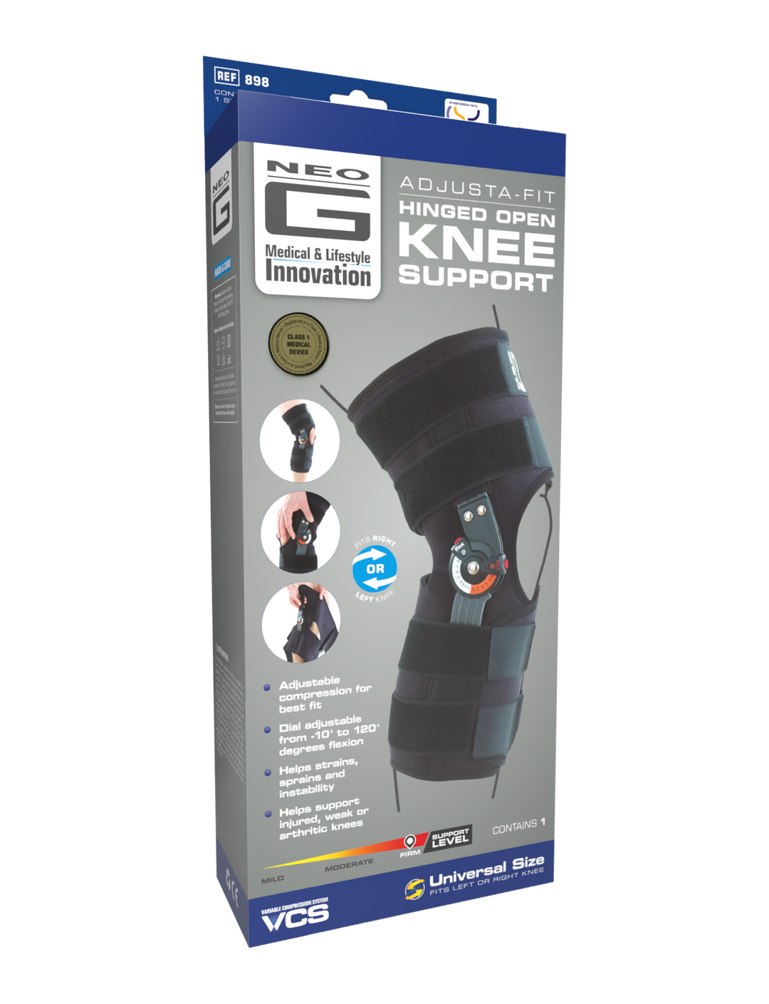 Adjustable Hinged Knee Brace | Open Knee Brace | Neo G USA Adjustable Hinged Knee Brace | Open Knee Brace | Neo G USA