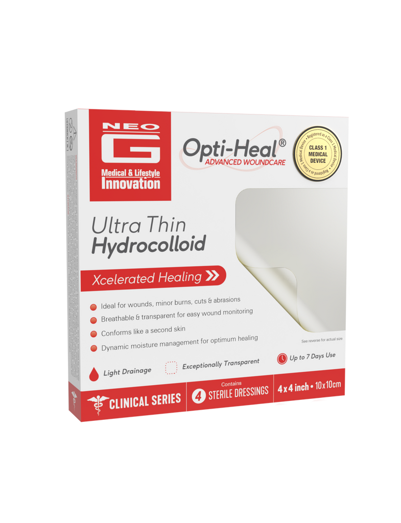 Opti-Heal Sterile Dressings, Ultra Thin, Hydrocolloid