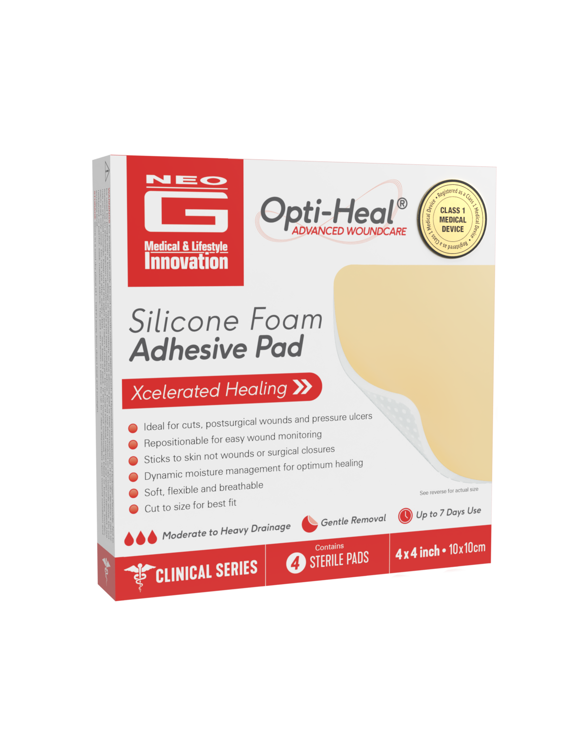 Neo G Silicone Foam Adhesive Pad box