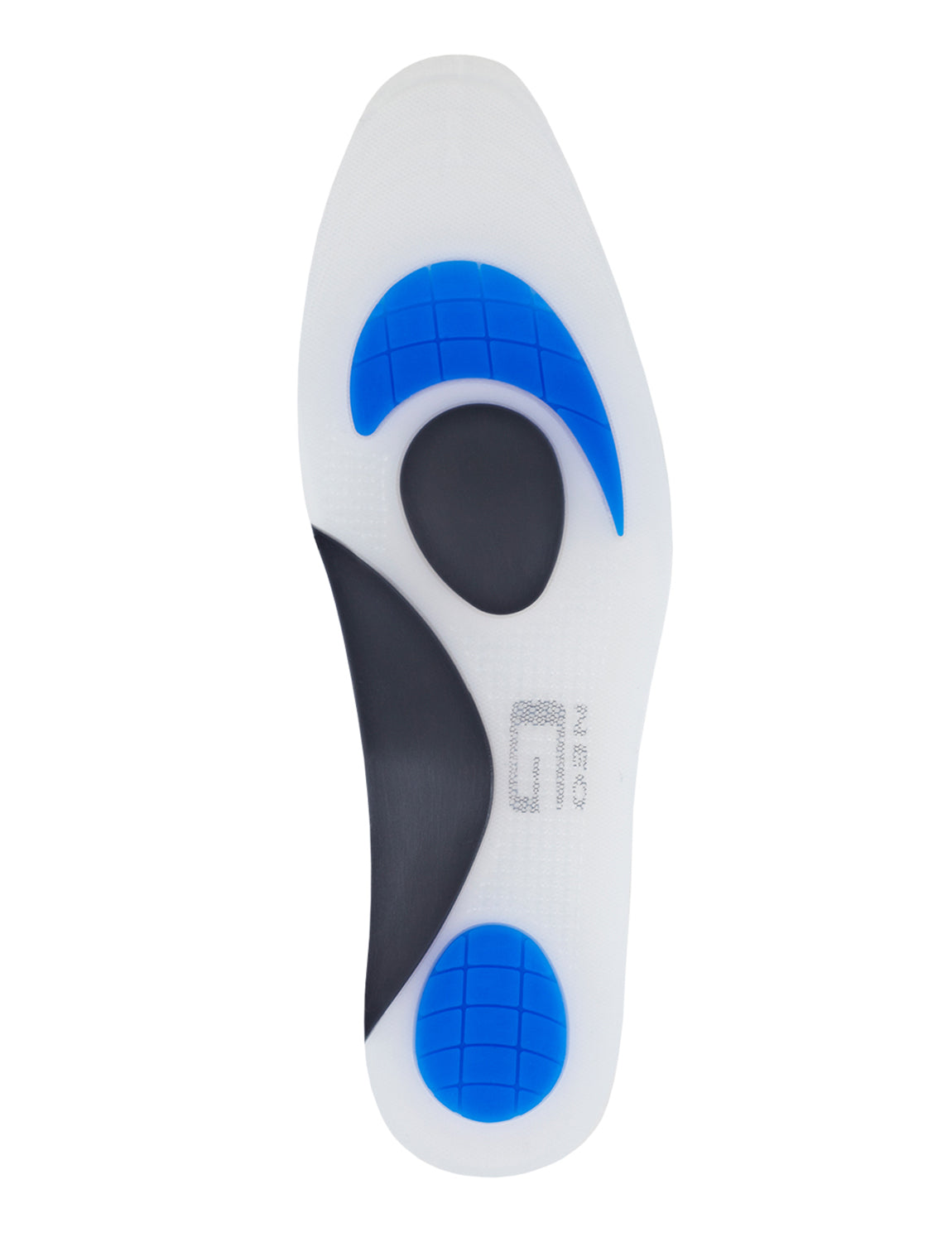 Neo G NeoThotics Silicone Full Length Insoles with blue orthotic cushioning zones and black orthotic support zones