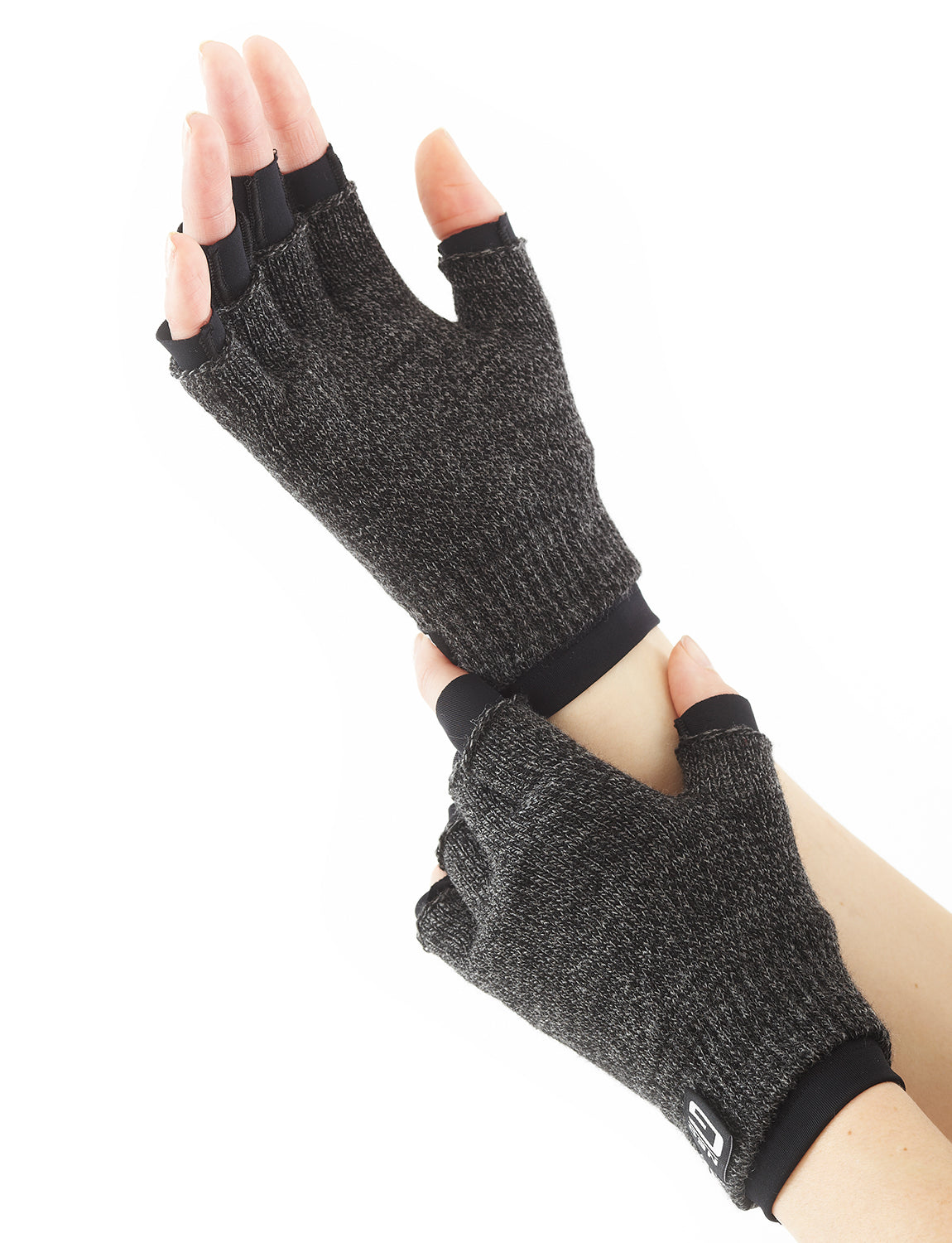 Pair of hands wearing Comfort/Relief Arthritis Gloves 