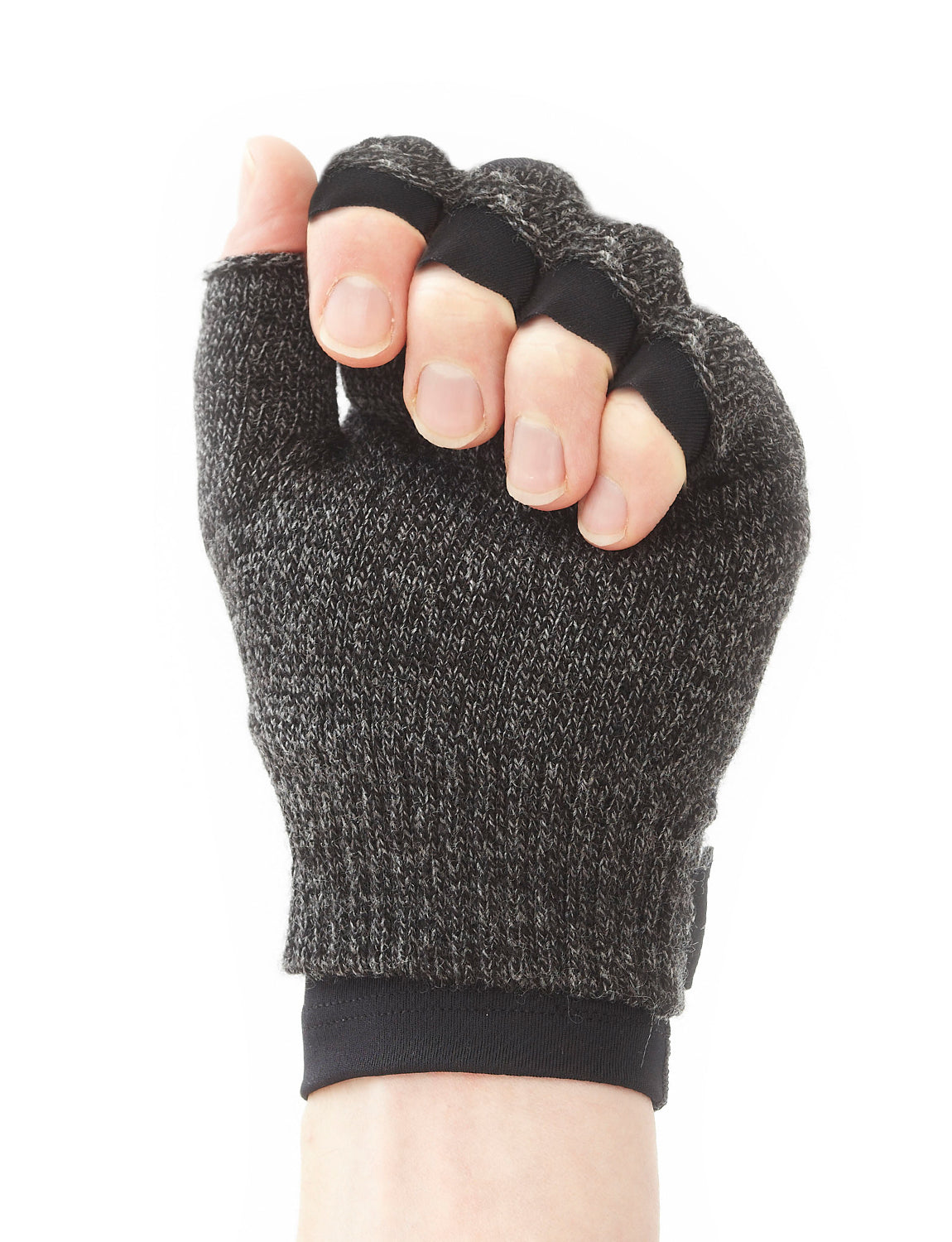 Hand wearing Comfort/Relief Arthritis Gloves, in fist