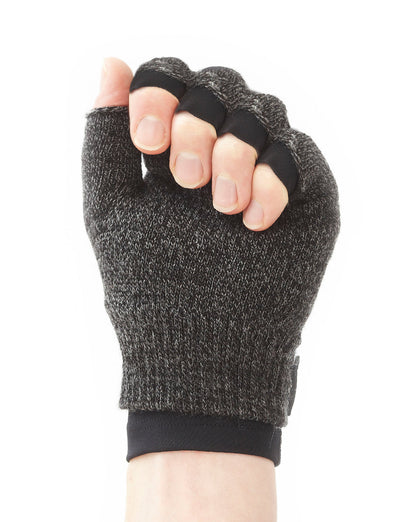 Hand wearing Comfort/Relief Arthritis Gloves, in fist