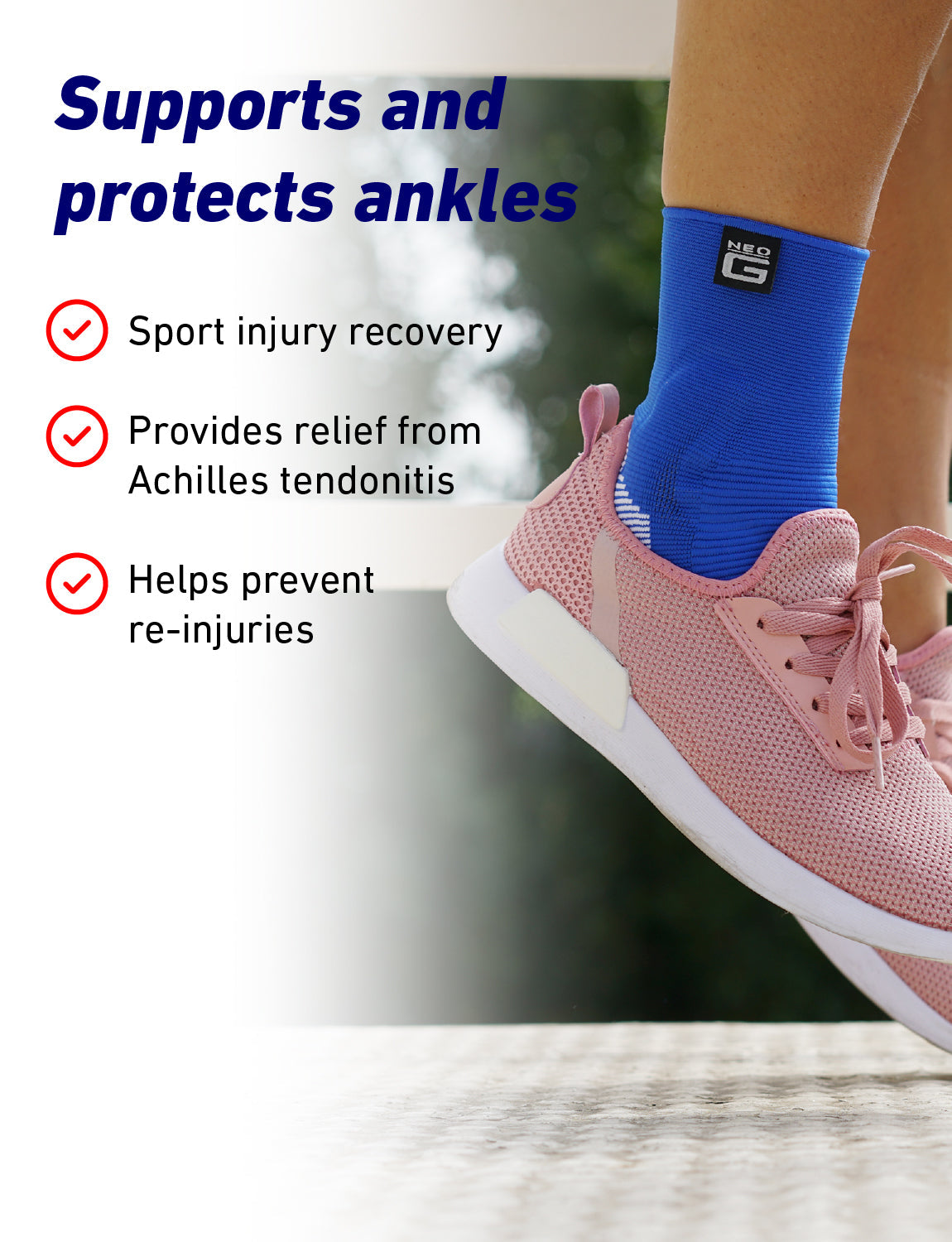 Airflow Plus Ankle Support with Silicone Joint Cushions