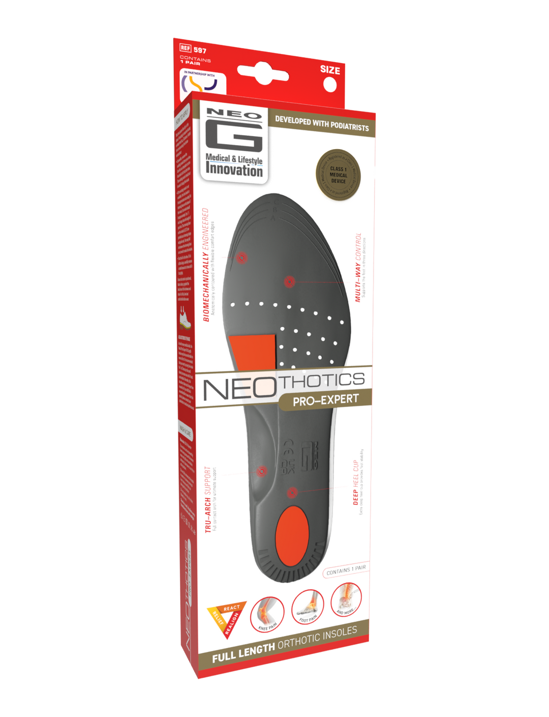 NeoThotics Pro Expert Full Length Orthotic Insoles Neo G USA