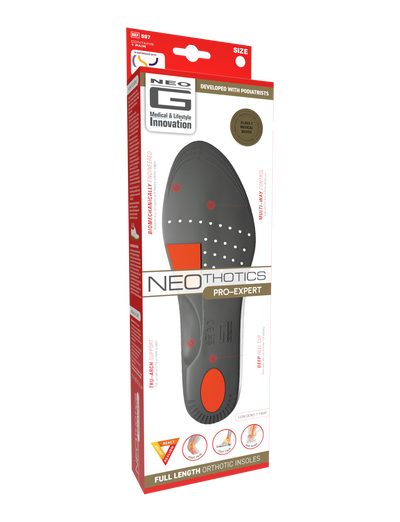 Neo G NeoThotics Pro-Expert Full Length Orthotic Insoles box