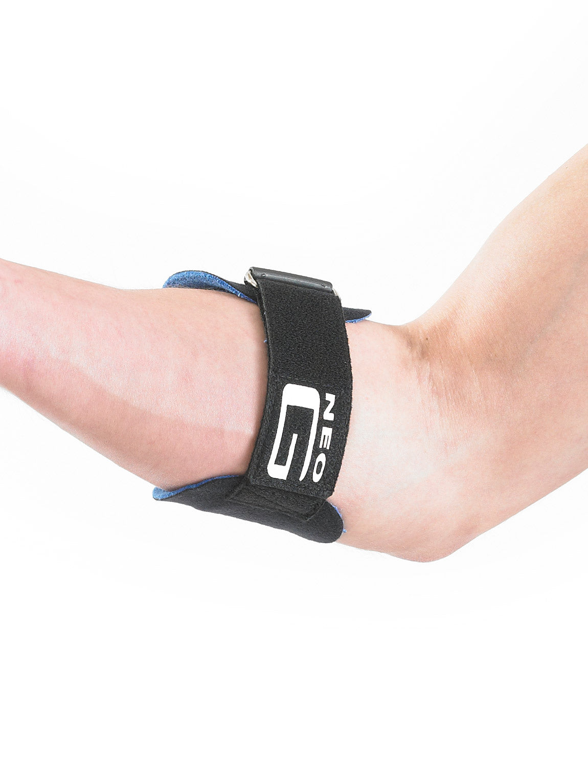 Arm wearing Neo G Tennis/Golf Elbow Clasp, inner view showing adjustable straps