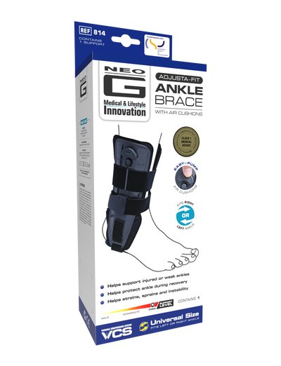 Adjusta-Fit Ankle Brace with Air Cushions