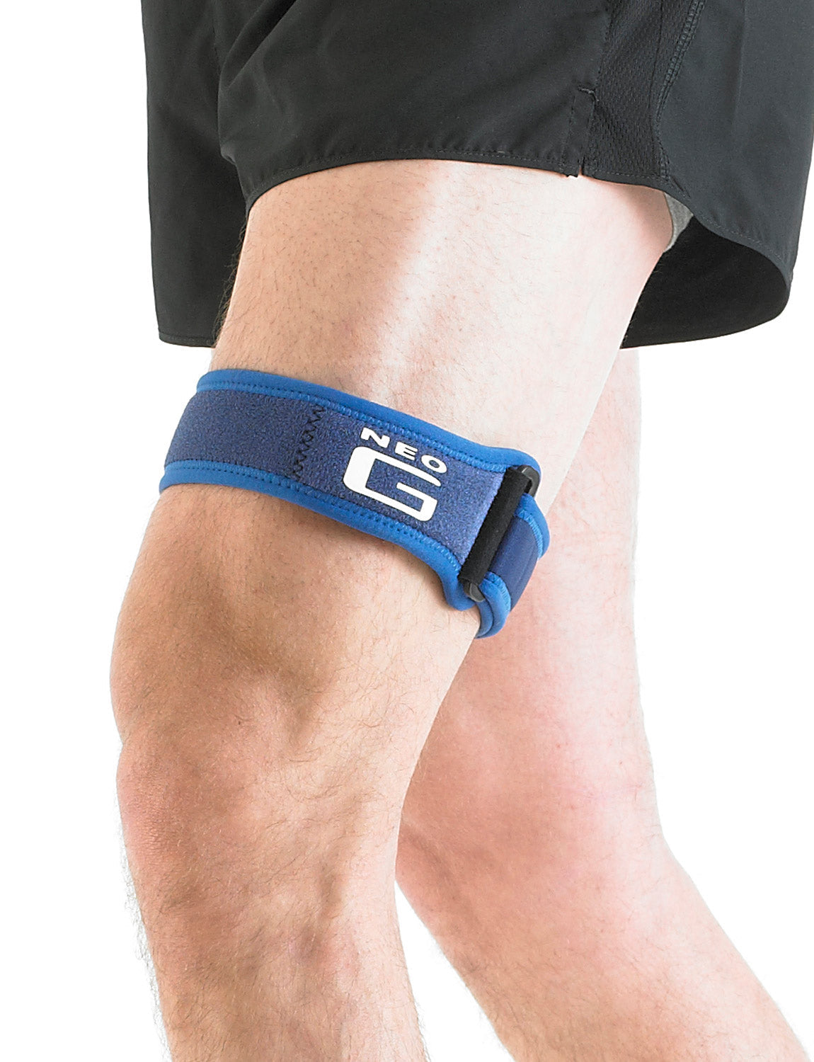 Man wearing Neo G ITB Strap on thigh facing side