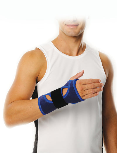 Man wearing Neo G Universal Wrist Brace