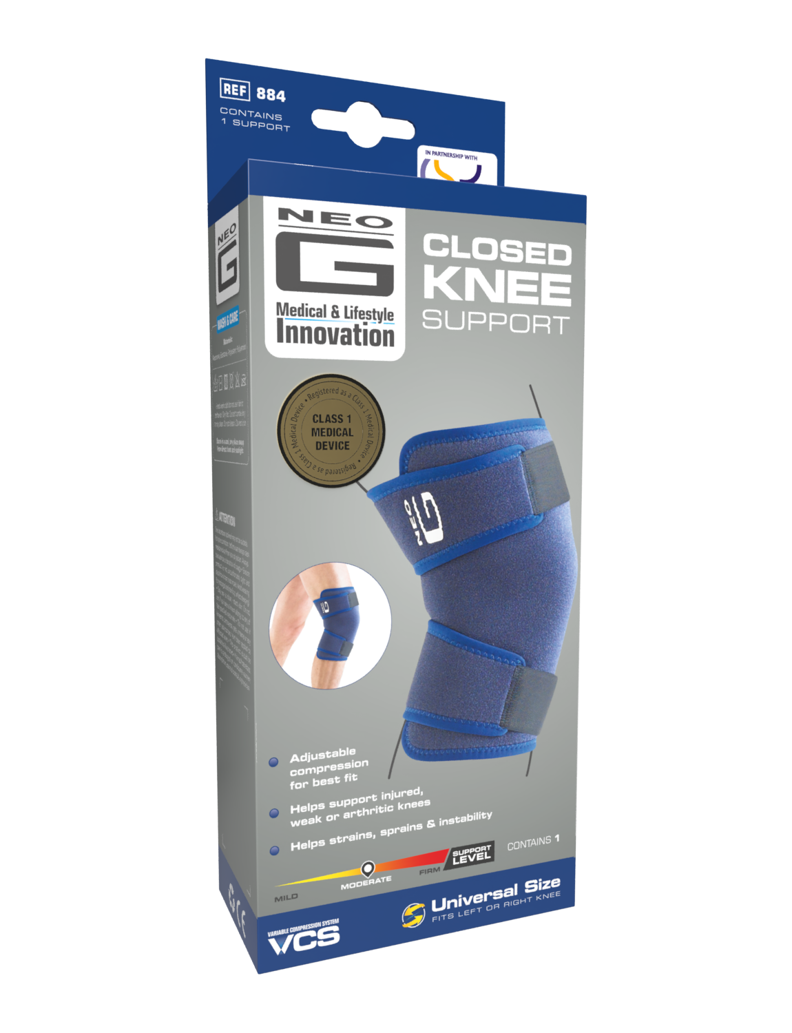 Closed Knee Support