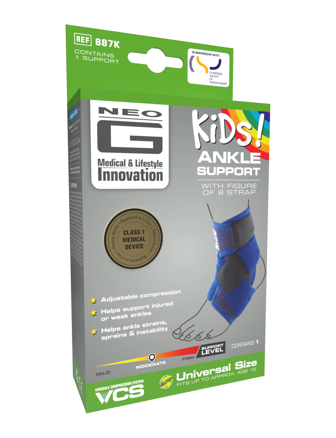 Kids Ankle Support with Figure of 8 Strap