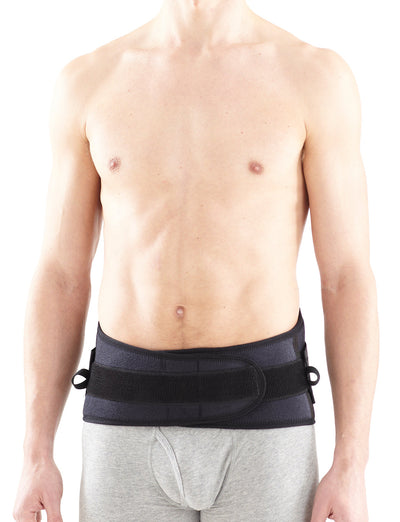 Man wearing Neo G Back Brace with Power Straps facing front
