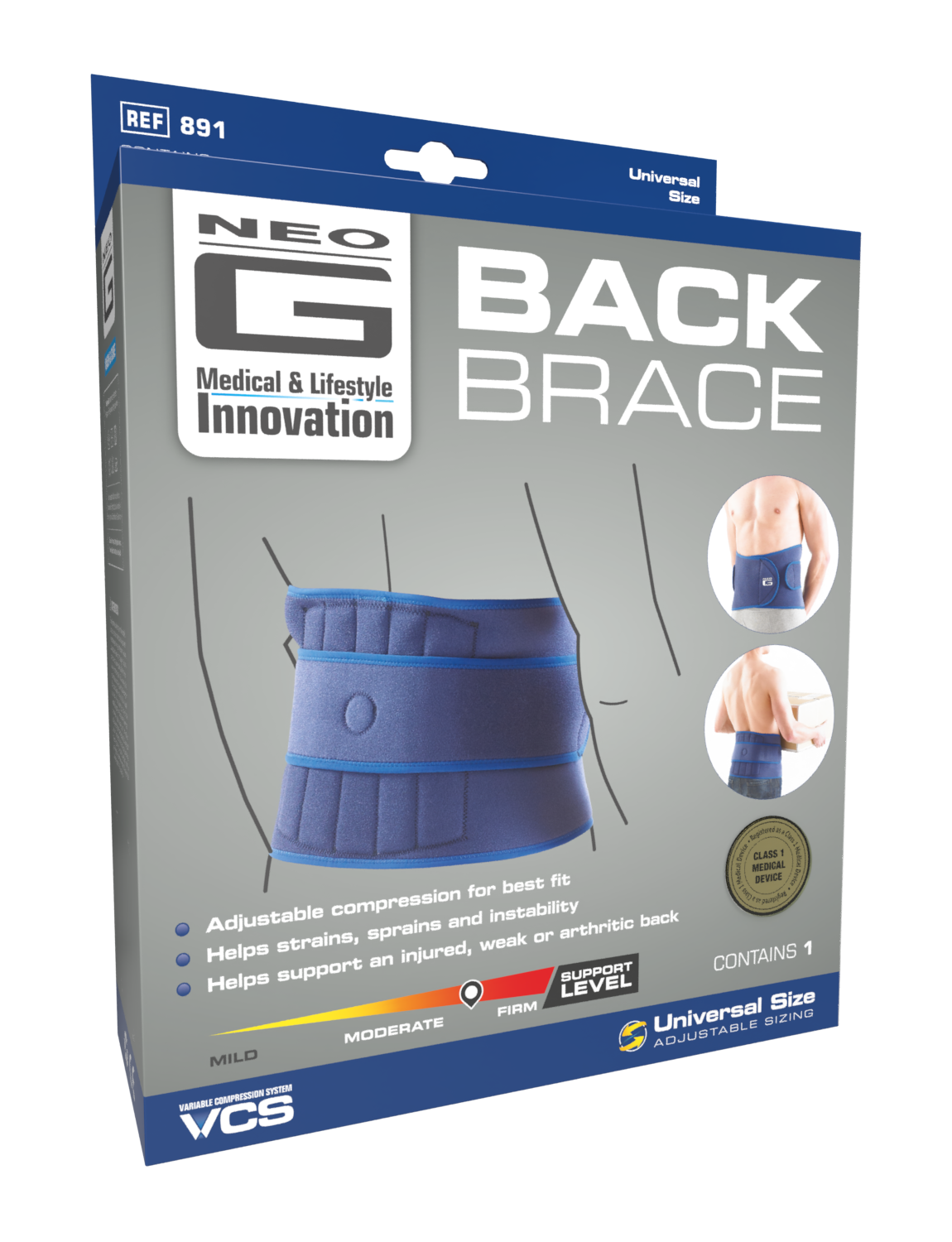 Neo g back clearance support