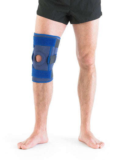 Man wearing Neo G Hinged Open Knee Support facing front