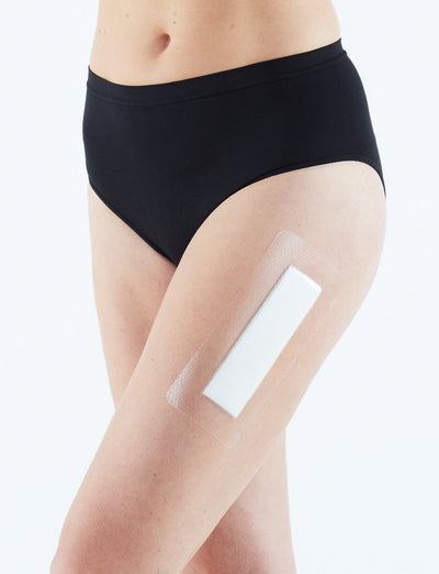 Neo G Silicone Postsurgical Dressing on leg